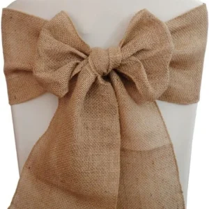 Online Tablecloth Market 300 Burlap Chair Sashes 6