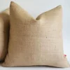 Discount Tablecloth Market Burlap Pillow Cover 16 X 16 inches Inch Rustic Decor"