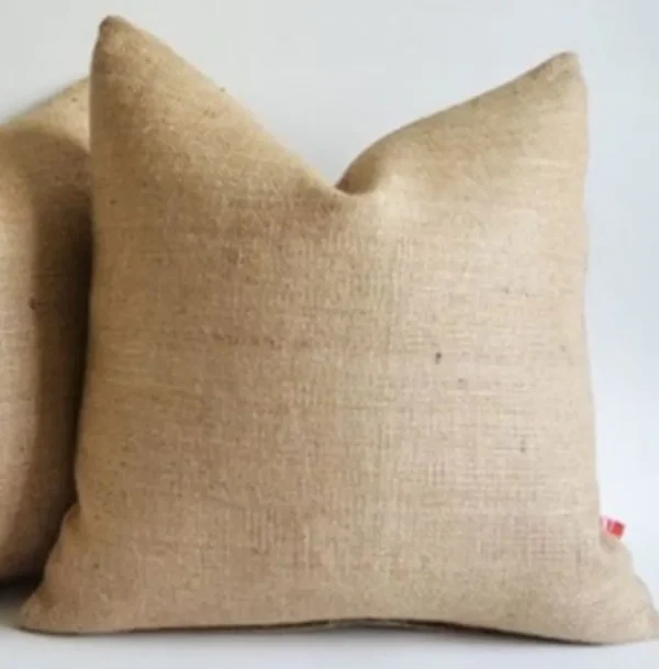 Hot Tablecloth Market Burlap Pillow Cover 18 X 18 inches Inch Rustic Decor"