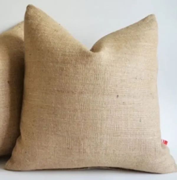 Best Tablecloth Market Burlap Pillow Cover 12x 12 Inches Inch Rustic Decor"