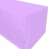 Clearance Tablecloth Market 6' Ft. Fitted Polyester Tablecloth Wedding Banquet Event Table Cover Lavender"