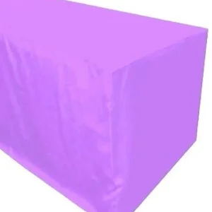 Sale Tablecloth Market 4' Ft Fitted Polyester Tablecloth Open Back Tablecover Trade Show Booth 18 Color
