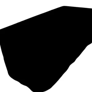 New Tablecloth Market 6' Ft. Fitted Polyester Tablecloth Table Cover Wedding Banquet Event Party Black