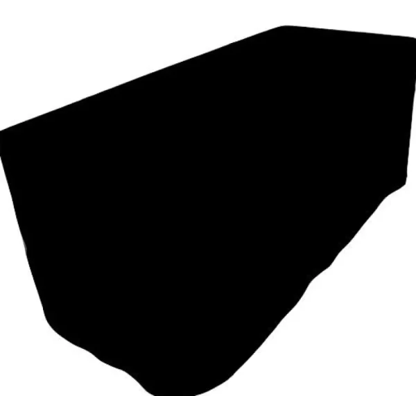 New Tablecloth Market 6' Ft. Fitted Polyester Tablecloth Table Cover Wedding Banquet Event Party Black"