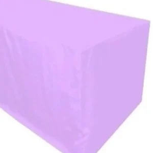 Sale Tablecloth Market 4' ft. Fitted Polyester Table Cover Wedding Banquet Event Tablecloth Lavender