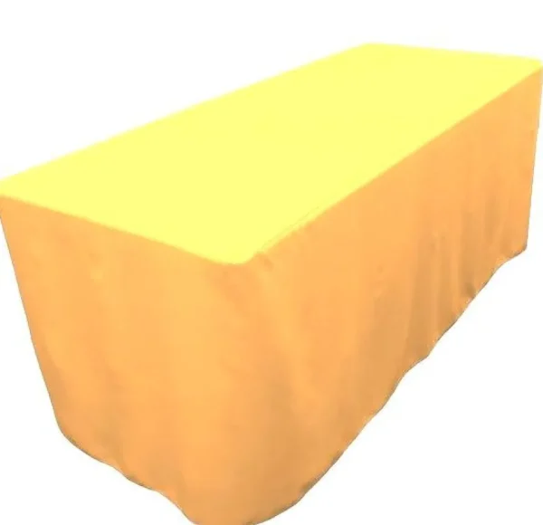 Outlet Tablecloth Market 4' Ft. Fitted Table Cover Waterproof Table Cover Patio Shows Outdoor 10 Colors"