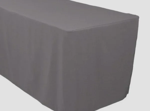 Outlet Tablecloth Market 4' Ft. Fitted Table Cover Waterproof Table Cover Patio Shows Outdoor 10 Colors"