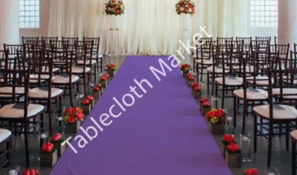 Sale Tablecloth Market 30 Ft Satin Aisle Runner 60" Wide 100% Seamless Fabric Wedding 20 Colors