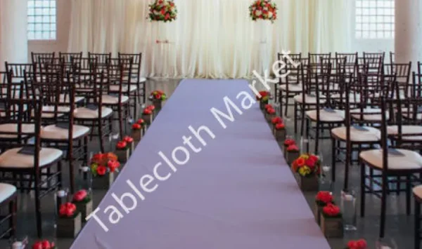 Sale Tablecloth Market 30 Ft Satin Aisle Runner 60" Wide 100% Seamless Fabric Wedding 20 Colors