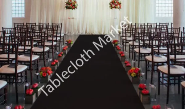 Sale Tablecloth Market 30 Ft Satin Aisle Runner 60" Wide 100% Seamless Fabric Wedding 20 Colors
