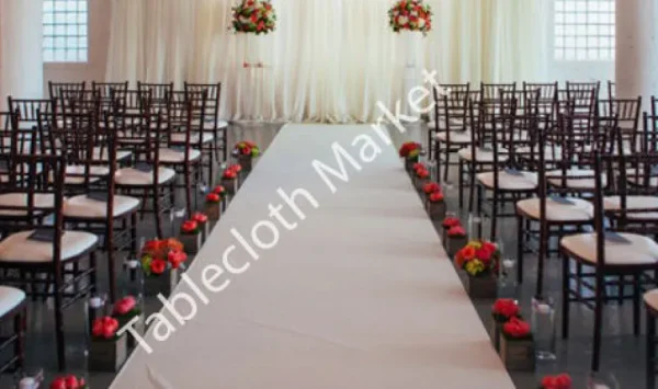 Sale Tablecloth Market 30 Ft Satin Aisle Runner 60" Wide 100% Seamless Fabric Wedding 20 Colors