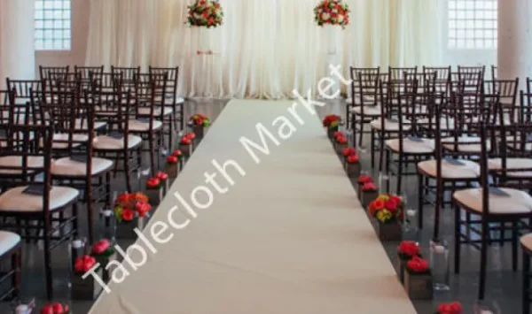Sale Tablecloth Market 30 Ft Satin Aisle Runner 60" Wide 100% Seamless Fabric Wedding 20 Colors