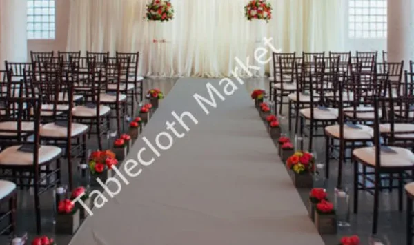Sale Tablecloth Market 30 Ft Satin Aisle Runner 60" Wide 100% Seamless Fabric Wedding 20 Colors