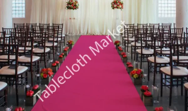 Sale Tablecloth Market 30 Ft Satin Aisle Runner 60" Wide 100% Seamless Fabric Wedding 20 Colors