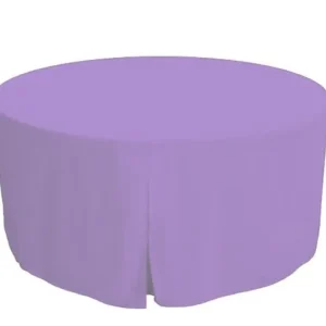 Hot Tablecloth Market 48 Inch Round Polyester Foldable Table Cover Tablecloth Trade Show 18 Color