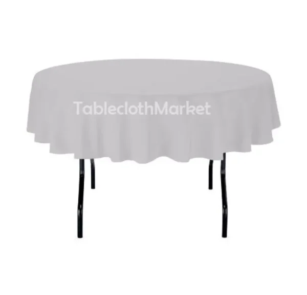 Clearance Tablecloth Market 70" Inch Round Polyester Tablecloth 24 Color Table Cover Wedding Catering Dinner"