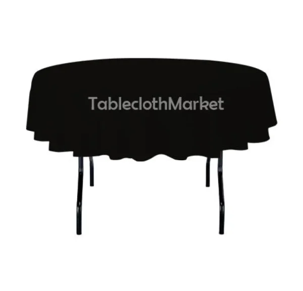 Clearance Tablecloth Market 70" Inch Round Polyester Tablecloth 24 Color Table Cover Wedding Catering Dinner"
