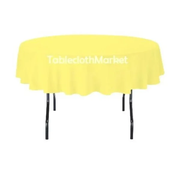 Clearance Tablecloth Market 70" Inch Round Polyester Tablecloth 24 Color Table Cover Wedding Catering Dinner"