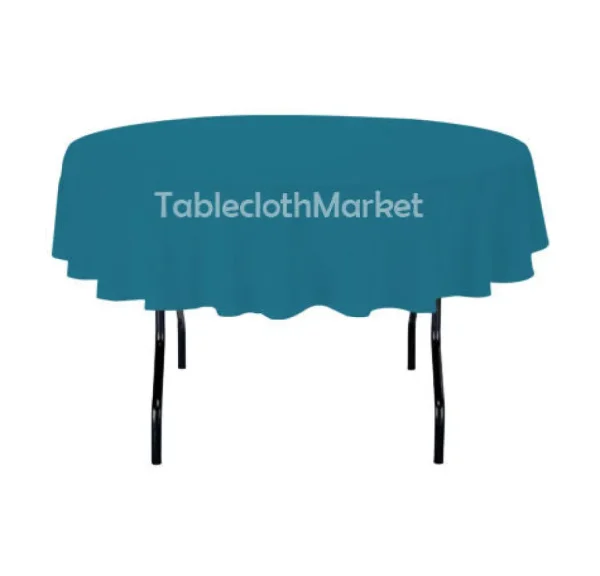 Clearance Tablecloth Market 70" Inch Round Polyester Tablecloth 24 Color Table Cover Wedding Catering Dinner"