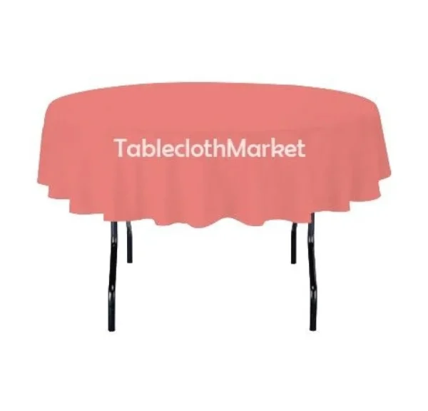 Clearance Tablecloth Market 70" Inch Round Polyester Tablecloth 24 Color Table Cover Wedding Catering Dinner"