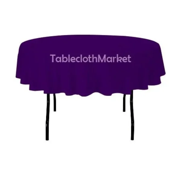 Clearance Tablecloth Market 70" Inch Round Polyester Tablecloth 24 Color Table Cover Wedding Catering Dinner"