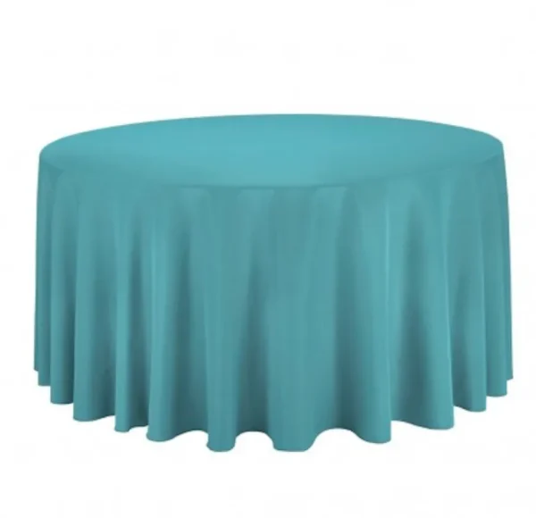 Fashion Tablecloth Market 12 Pack 120" Inch Round Polyester Tablecloth 24 Color Table Cover Wedding Party"