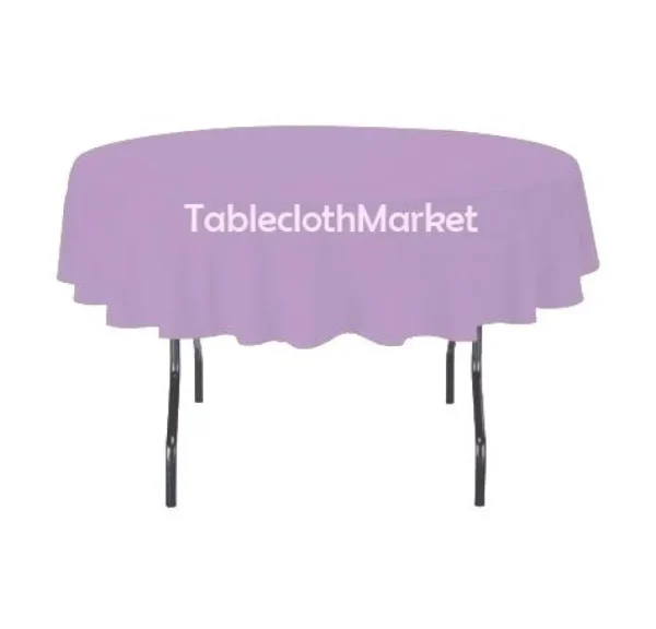 Clearance Tablecloth Market 6 Pack 108" Inch Round Polyester Tablecloth 24 Color Table Cover Wedding Banquet