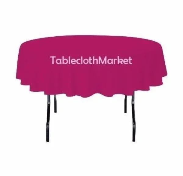 Clearance Tablecloth Market 6 Pack 108" Inch Round Polyester Tablecloth 24 Color Table Cover Wedding Banquet
