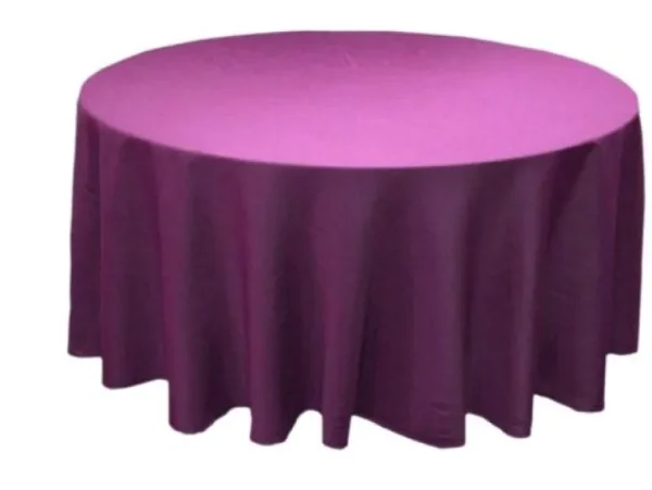 Sale Tablecloth Market 15 Pack 120" Inch Round Polyester Tablecloth 24 Color Table Cover Wedding Party