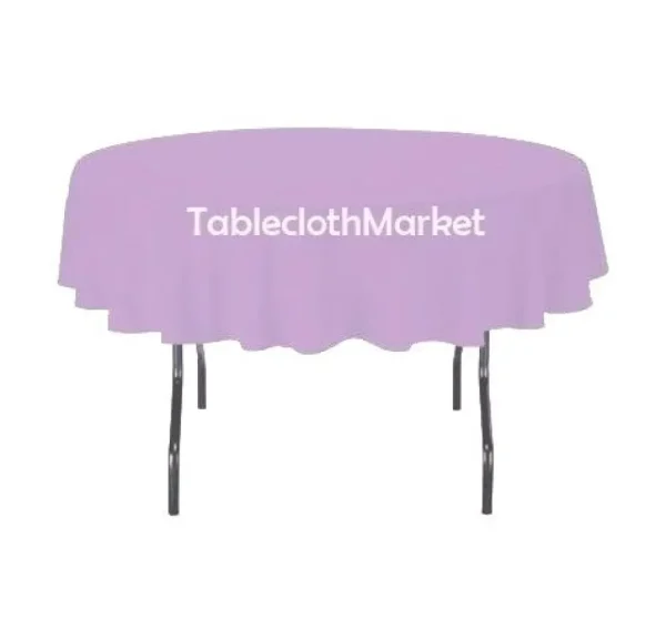 Hot Tablecloth Market 12 Pack 108" Inch Round Polyester Tablecloth 24 Color Table Cover Wedding Party"