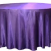 Sale Tablecloth Market 12 Pack 120" Inch Round Satin Tablecloth 21 Colors Table Cover Wedding Banquet"