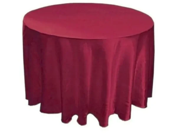 Clearance Tablecloth Market 25 Pack 132" Inch Round Satin Tablecloth 21 Colors Table Cover Wedding Banquet