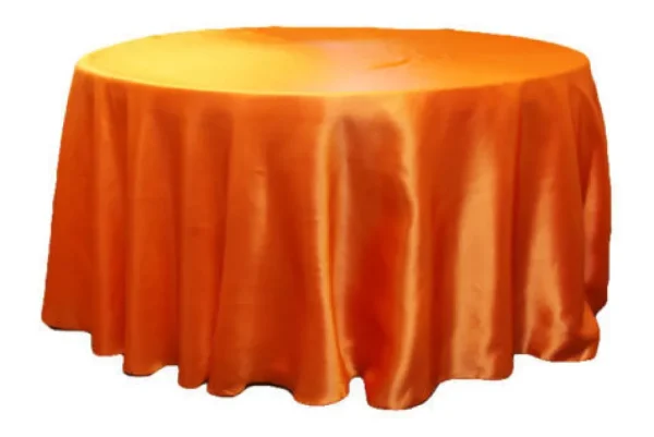 Clearance Tablecloth Market 25 Pack 132" Inch Round Satin Tablecloth 21 Colors Table Cover Wedding Banquet