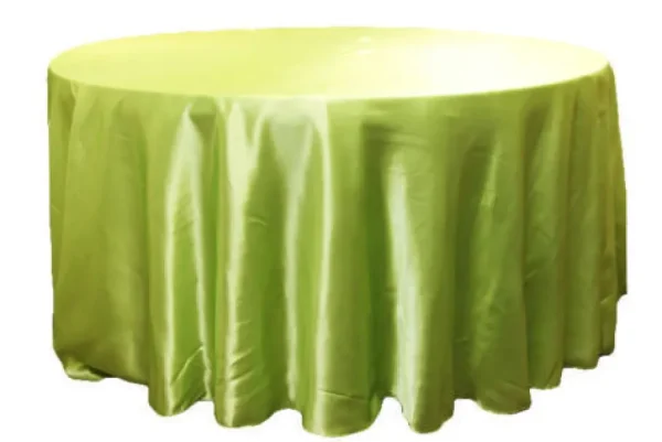 Clearance Tablecloth Market 25 Pack 132" Inch Round Satin Tablecloth 21 Colors Table Cover Wedding Banquet