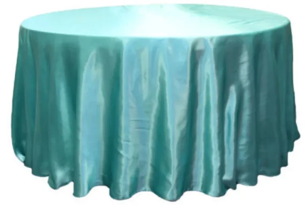 Clearance Tablecloth Market 25 Pack 132" Inch Round Satin Tablecloth 21 Colors Table Cover Wedding Banquet