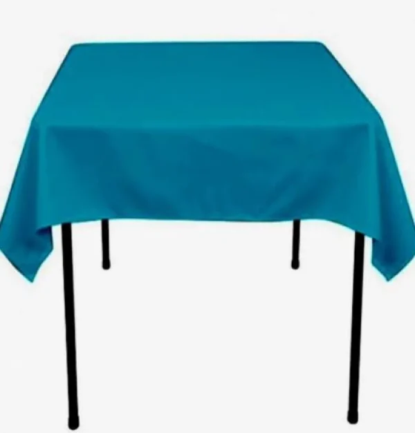 Outlet Tablecloth Market 40 pack 54" x 54" Square Overlay Tablecloth 100% polyester Wholesale Wedding"