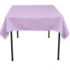 Discount Tablecloth Market 10 Pack 90"x 90" Square Overlay Tablecloth 100% Polyester Wholesale Wedding"