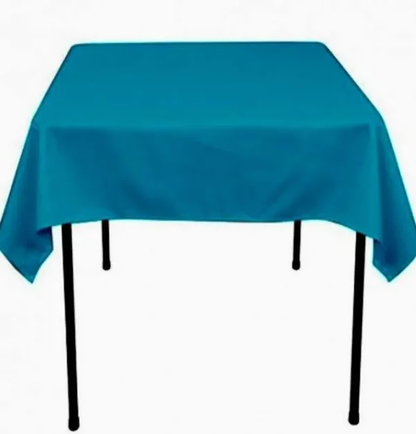 Online Tablecloth Market 50 pack 60"x 60" Square Overlay Tablecloth 100% polyester Wholesale Wedding"