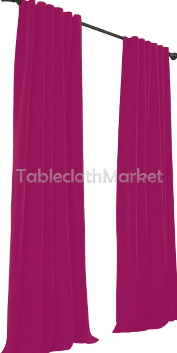 Discount Tablecloth Market 2 Polyester Panel Curtain 60 Wide X 108 Length Backdrop Background 24 Colors"