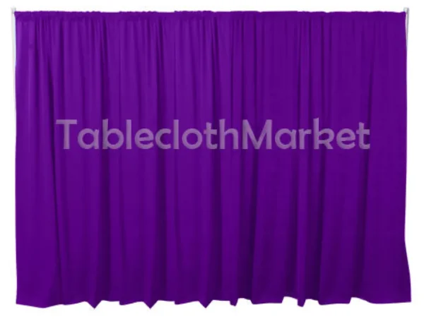 Fashion Tablecloth Market 16 X 5 Ft Backdrop Background For Pipe And Drape Displays Polyester 24 Colors"