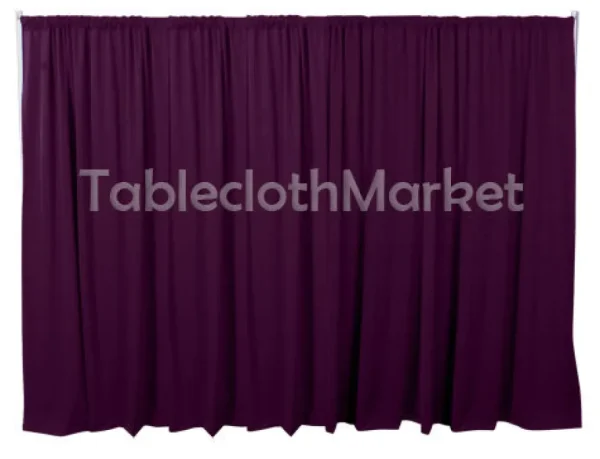 Fashion Tablecloth Market 16 X 5 Ft Backdrop Background For Pipe And Drape Displays Polyester 24 Colors"