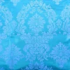 Online Tablecloth Market 15 Yards Aqua Blue Grey Flocking Damask Taffeta Velvet Fabric 58" Flocked Decor"