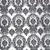 Hot Tablecloth Market 5 yards Black White Flocking Damask Taffeta Velvet 15f Fabric 58" Flocked Decor"